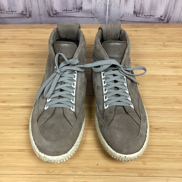 O.X.S. Taupe Hi Top Soul Sneaker Shoes 12 - Picture 2 of 11